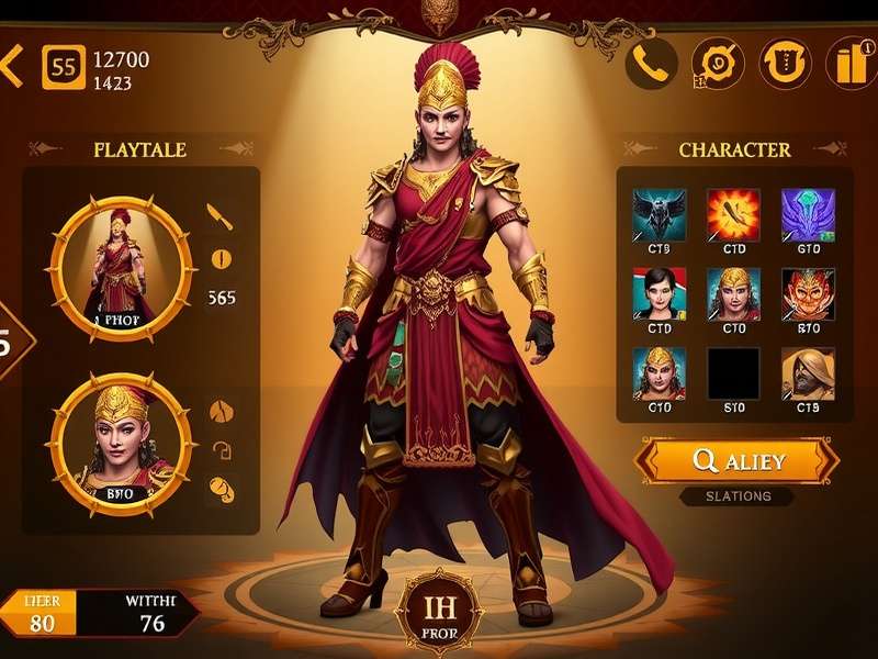 Golden Warrior Divine Conquest Character Customization